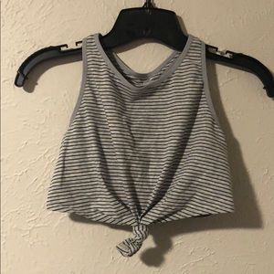 Front tied workout tank